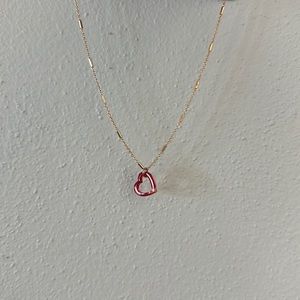 gold heart necklace